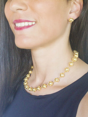 Contas de Viana avulso (10mm) - Ouro 19 Quilates