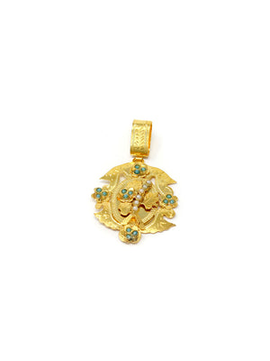 Conjunto Gramalheiras - Pendente e Brincos