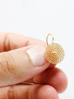 Brincos Redondos em Rede