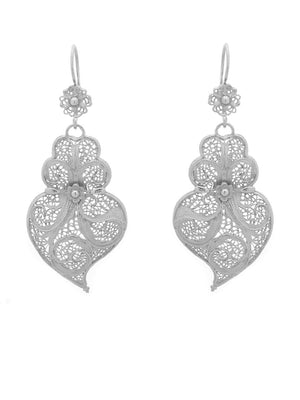 Brincos Tradição 4cm Gancho Flor