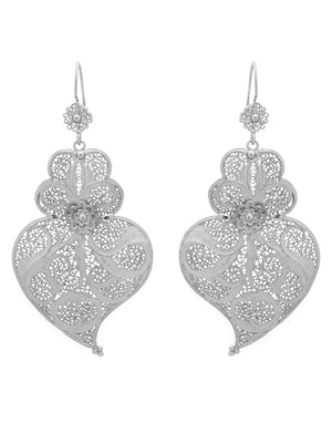 Brincos Tradição 6cm Gancho Flor