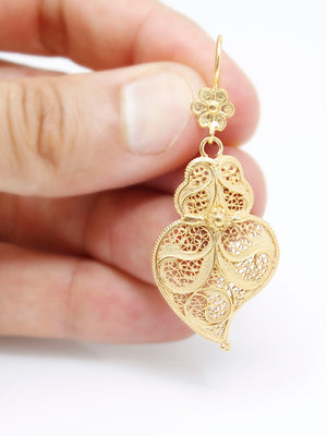 Brincos Tradição 3.5cm Gancho Flor