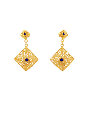 Brincos Quadrados Pinta Esmalte