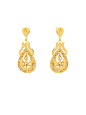 Brincos Lágrima acetinados