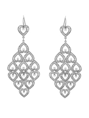 Brincos Mil Corações com Pérola