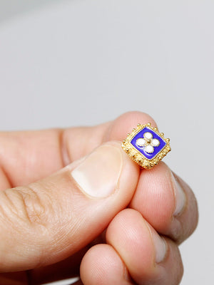 Brincos Caramujos Quadrados Tornilho S