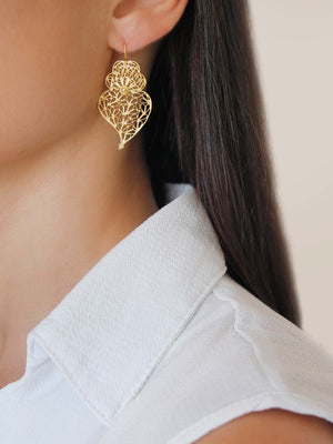 Brincos Graciosa coração de viana (9942360977)