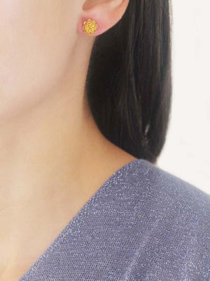 Brincos Florzinha dupla em filigrana (61364764689)