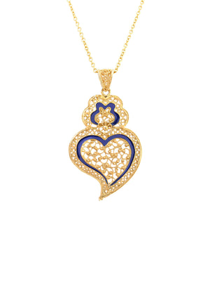 Distinta S Azul - Coração de viana em filigrana (1373849845819)