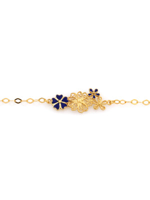 Pulseira Flor de Liz em filigrana (4172800852027)