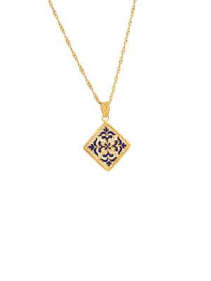 Medalha Azulejo com esmalte (5427387039894)