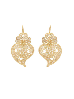 Brincos Coração com Corações (5931943067798)