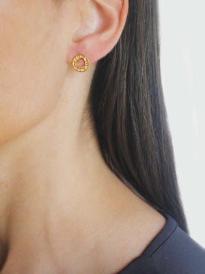 Brincos Redondo Coração em filigrana (4335337799739)