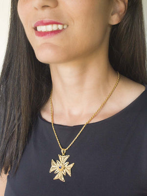 Cruz de Malta em filigrana (tamanho L) (4839531675707)