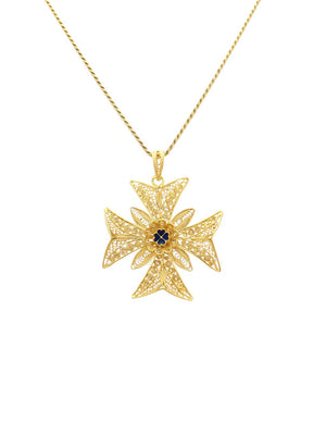 Cruz de Malta em filigrana (tamanho L) (4839531675707)