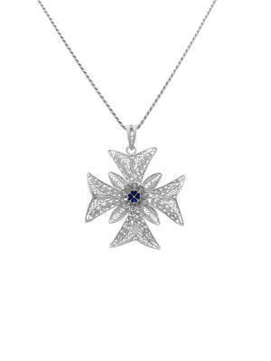 Cruz de Malta em filigrana (tamanho L) (4839531675707)