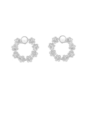 Brincos Flores e Pérola (5878980739222)