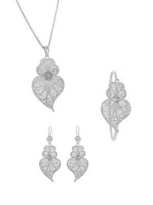 Conjunto Virtuosa (Tamanho M) - Pendente, Brincos e Pulseira (5943465902230)