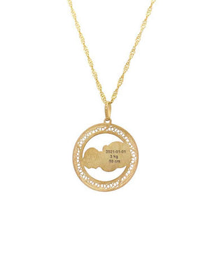 Medalha Bebé com Gravação (Menino/Menina)