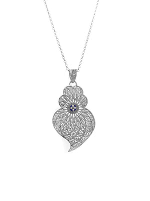 Medalha Coração Centro Esmalte