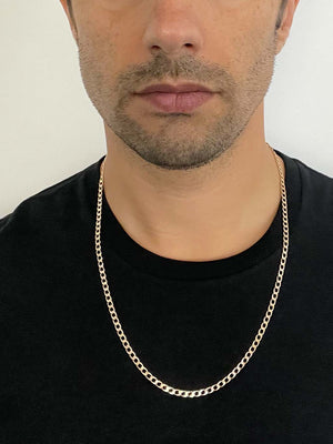 Fio de Homem Barbela em Ouro 19K (60cm)