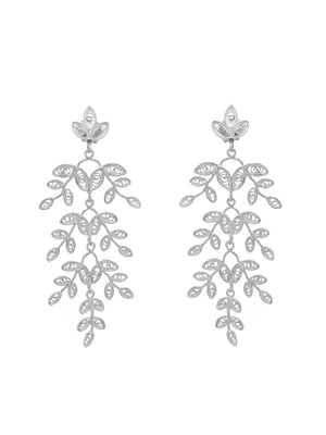 Brincos Folhas Compridos