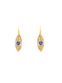 Brincos Olho Turco S – Prata Dourada