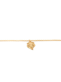 Pulseira  Singelo Coração – Prata Dourada