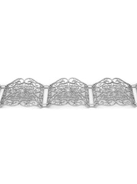 Pulseira Portada Floral – Prata