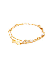Pulseira Infinita Finitude – Prata Dourada