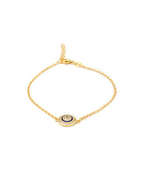 Pulseira de la Suerte – Prata Dourada