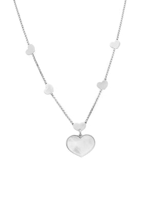 Colar Coração Madrepérola