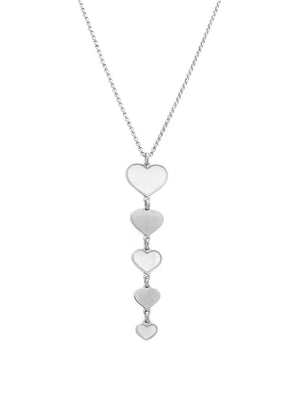 Colar Corações Madrepérola