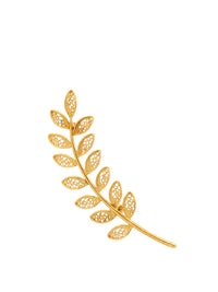 Alfinete Folha – Prata Dourada / Ouro 9k / Ouro 19k