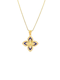 Medalha Flor Esmalte – Prata Dourada / Ouro 9k / Ouro 19k