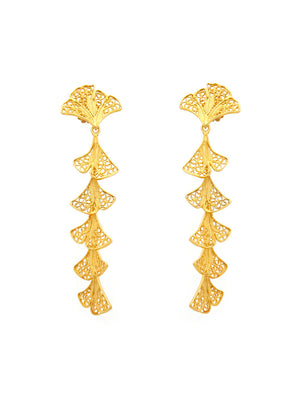 Brincos Compridos Pétalas