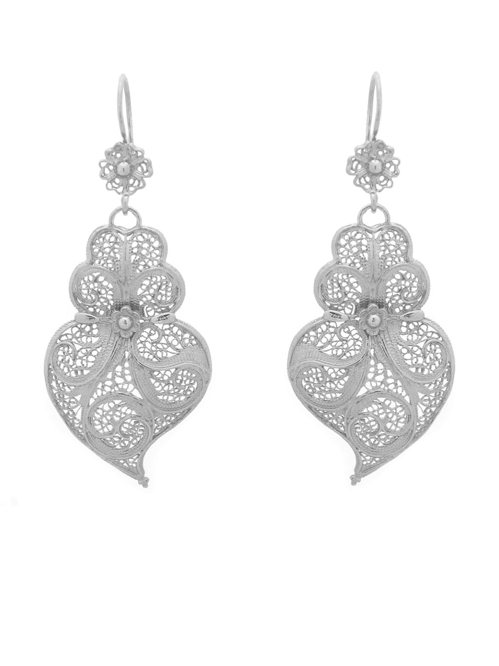 Brincos Tradição 4cm Gancho Flor