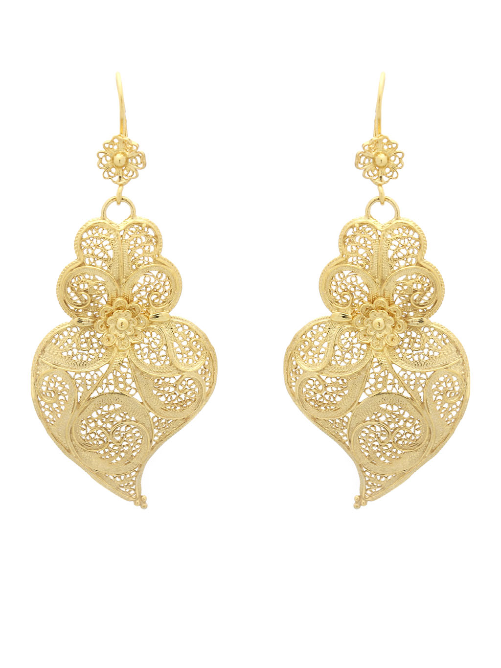 Brincos Tradição 5cm Gancho Flor