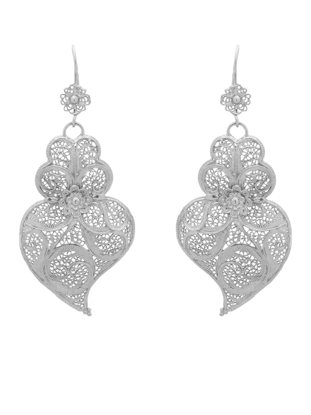 Brincos Tradição 5cm Gancho Flor