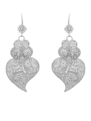 Brincos Tradição 5cm Gancho Flor