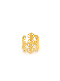 Aliança Larga – Prata Dourada