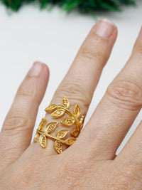 Anel Folhinhas – Ouro 9k / Ouro 19k