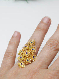 Anel Flores Esmalte – Ouro 9k / Ouro 19k