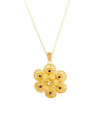 Medalha Redonda Esmalte – Prata Dourada