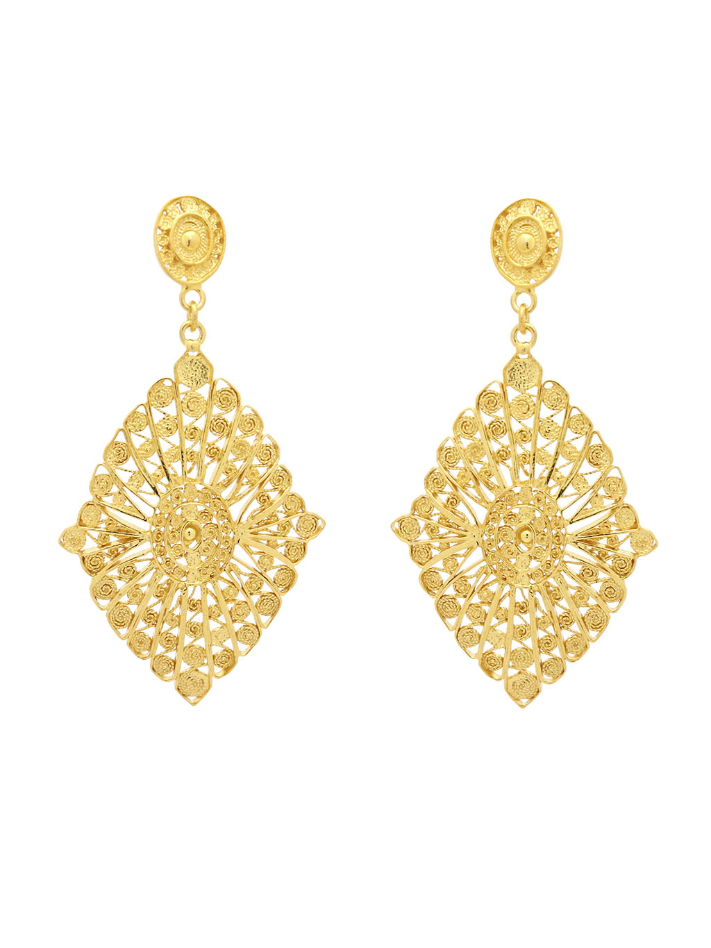 Brincos Losango Compridos