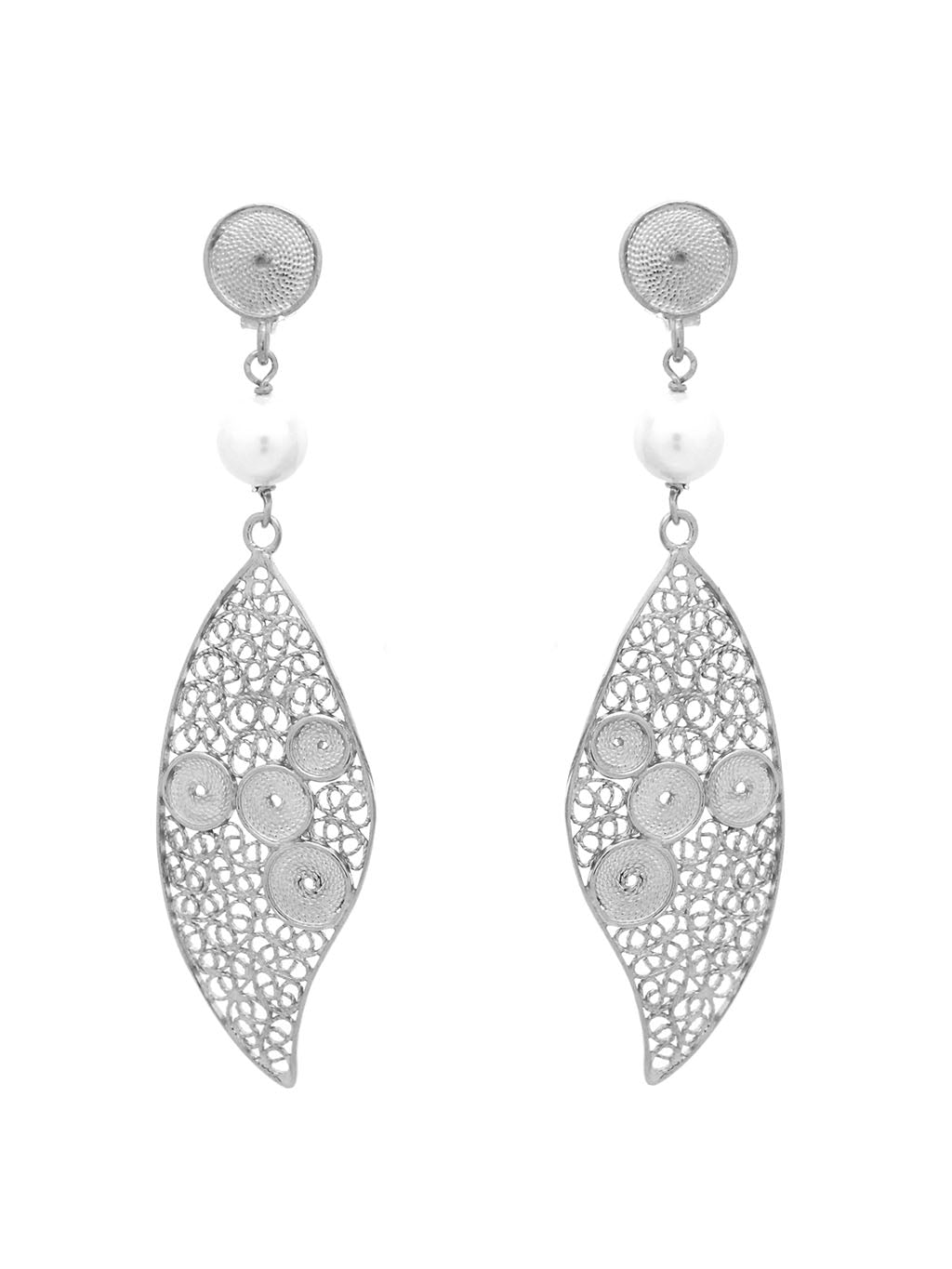 Brincos Compridos Com Pérola