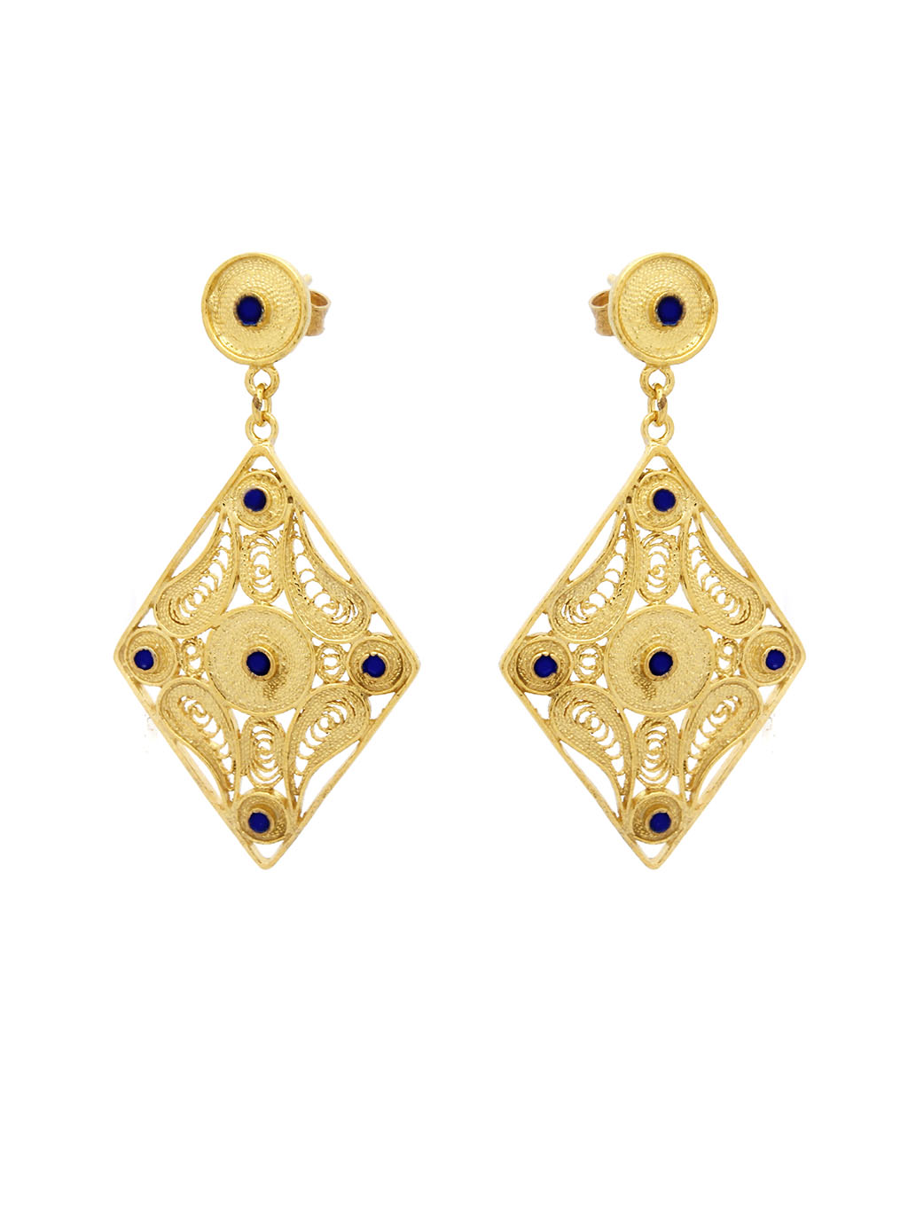 Brincos Losango Esmalte