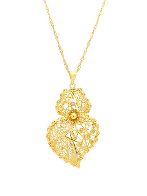 Medalha Coração com Granitos