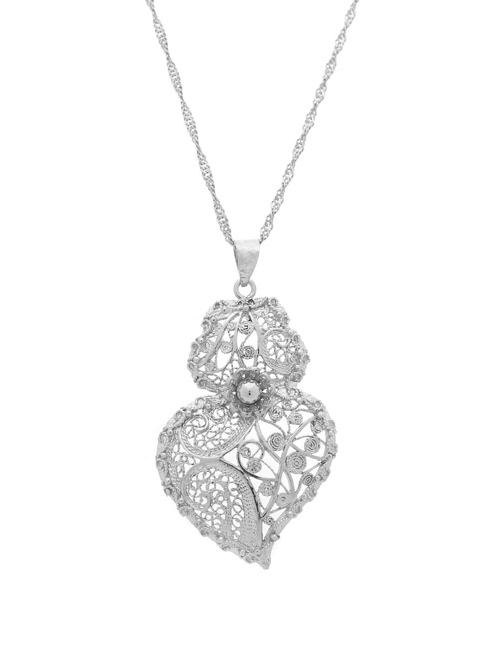 Medalha Coração com Granitos