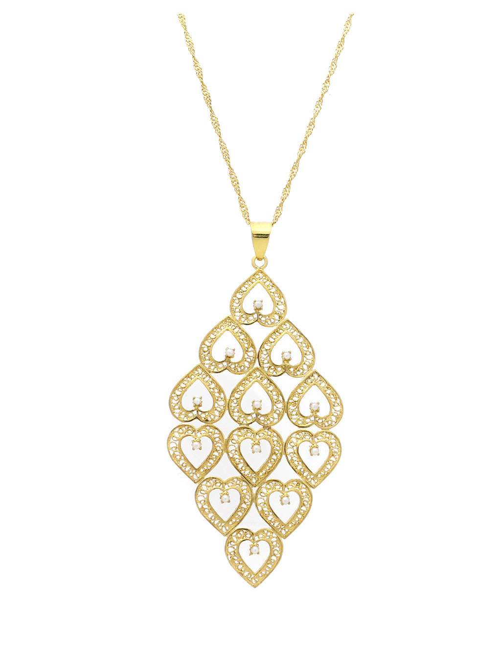 Medalha Mil Corações com Pérola